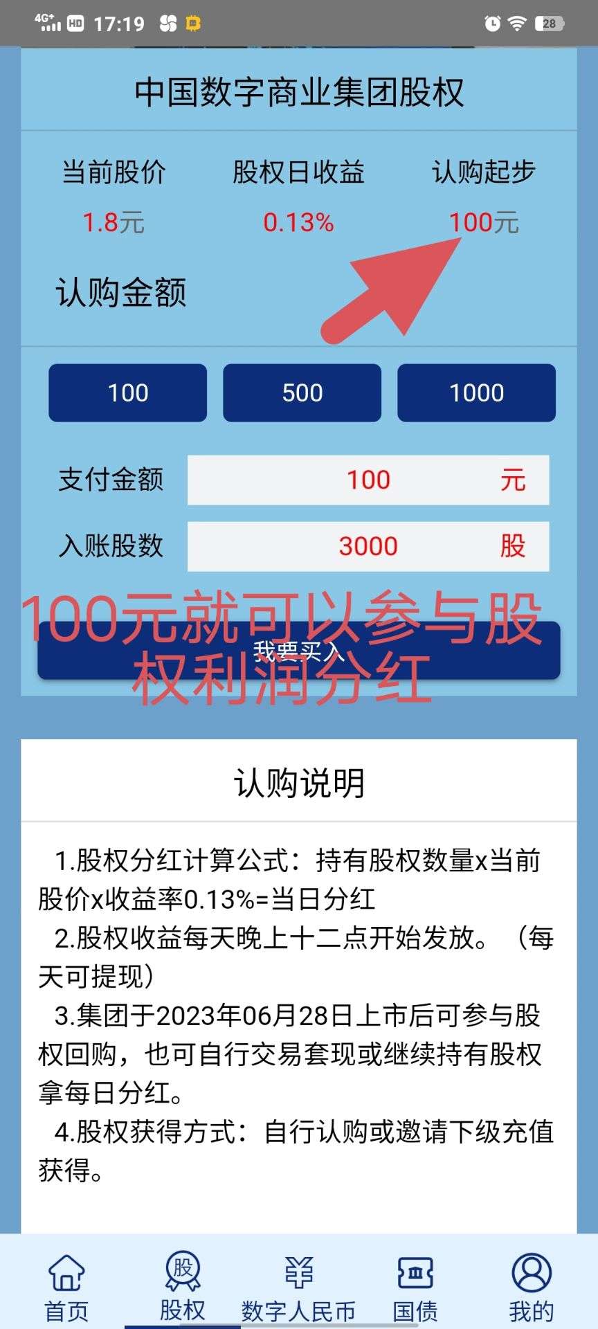 中g
数字首码y企
背书,注册送62800数字米1元g
债理财百元股权分红利润拿到手软3级推奖-第2张图片-首码圈