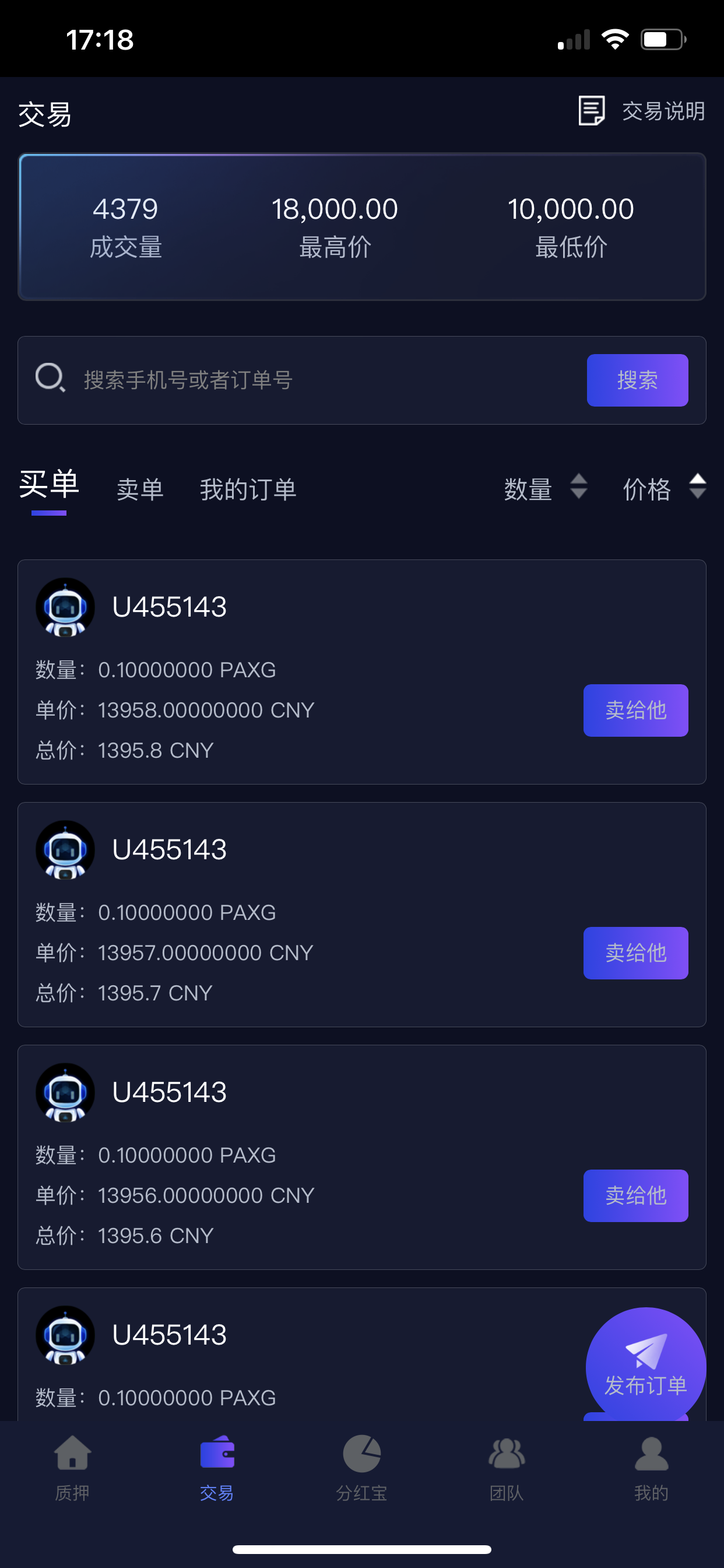 PAXG目前币安 13700一枚，可提现交易所，也可内部玩家买卖