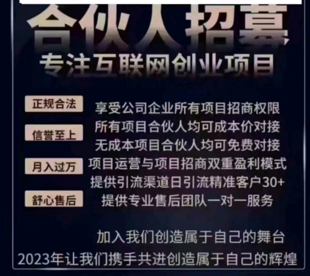  网络创业招收合伙人，搭建你独立后台网站和APP