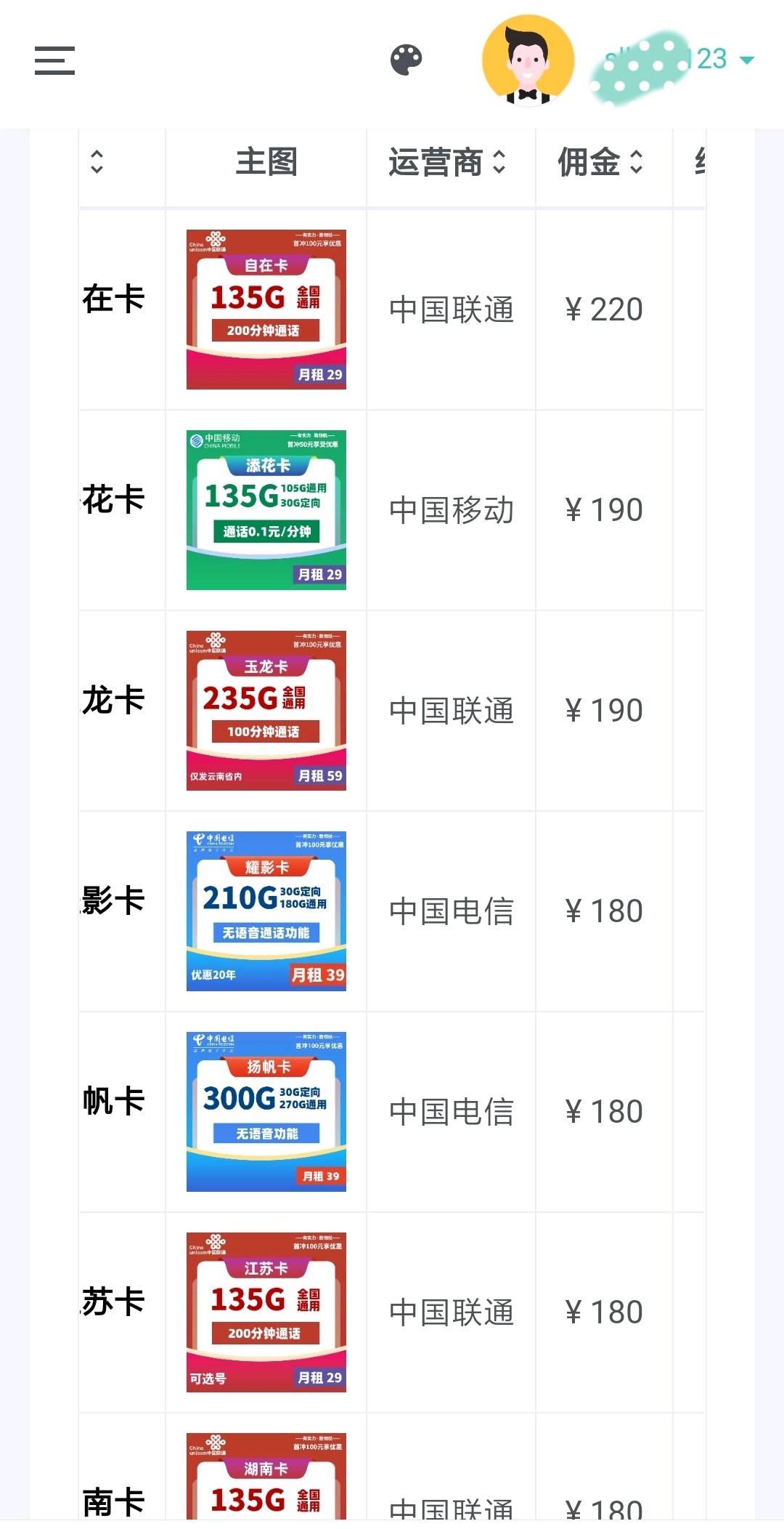  正规流量卡项目 0费用 佣金上涨，单卡200+