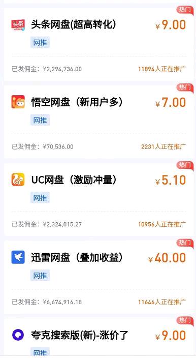  头条，夸克，迅雷，UC，悟空网盘拉新项目，无加盟费，官方结算