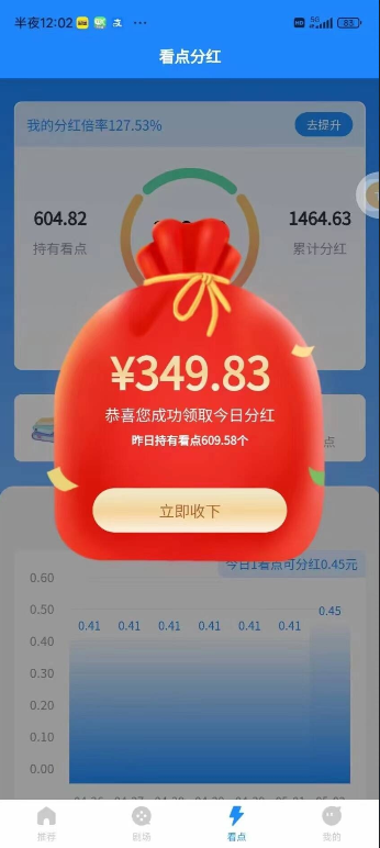 趣看短剧：新出零撸看短剧，看点永久分红，新人注册送一个看点，每日薅羊毛