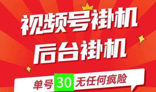 一抖米平台、绿色视频号挂机